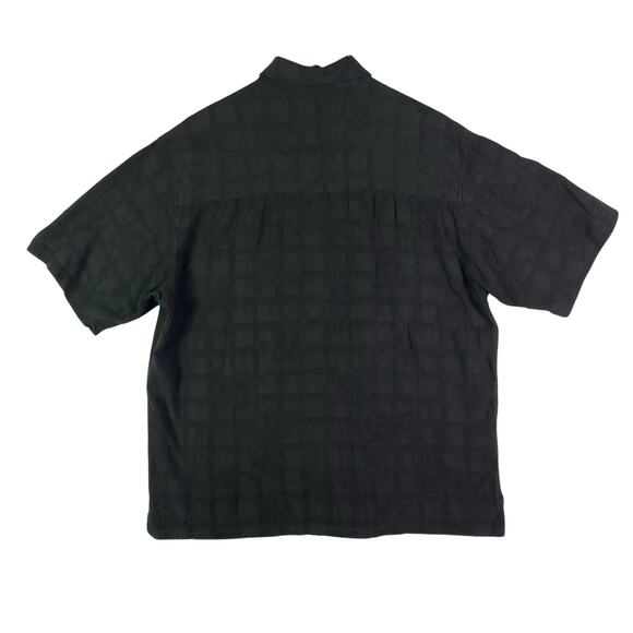 ISLAND REPUBLIC Black Casual Dress Button Front Shirt Men’s Size L - Picture 8 of 10